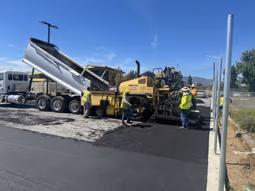 Paving and road work
