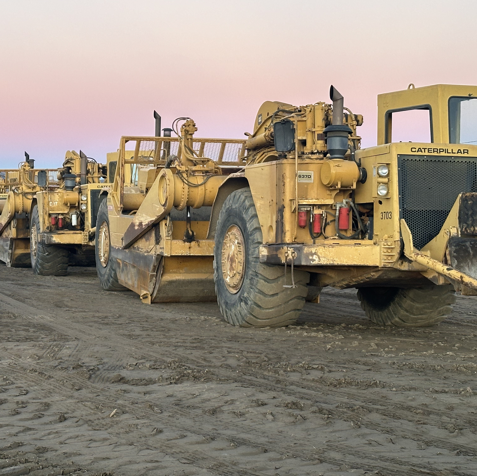 Heavy equipment at construction site