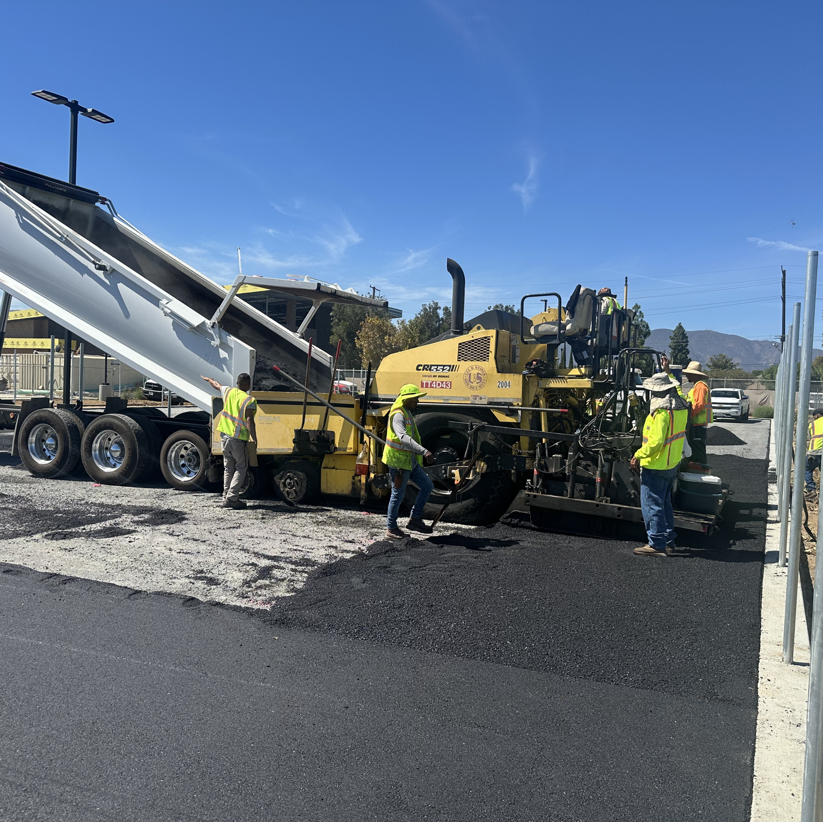 Paving and road work